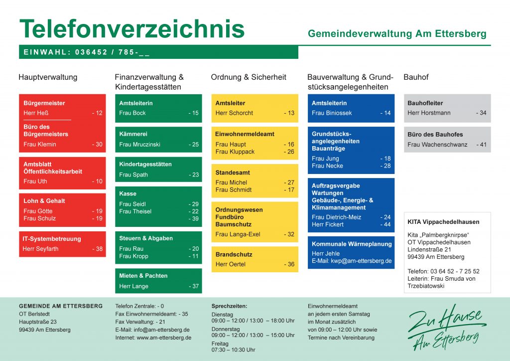Telefonverzeichnis