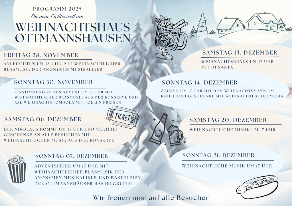 Veranstaltungen am Weihnachtshaus