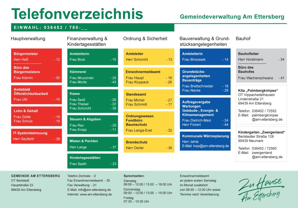 Telefonverzeichnis